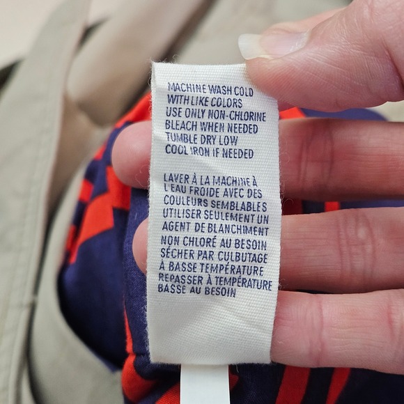 American Eagle Outfitters Trench Coat Womens Size L Khaki Tan Double Breasted - Picture 11 of 11